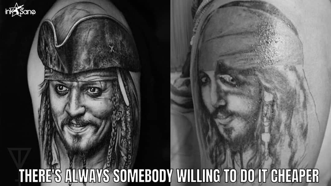 Johnny Depp Captain Jack Sparrow Inksane